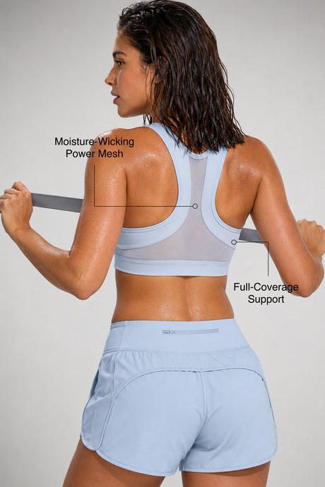 Enfold™ Front-Zip Breathable Racerback Sports Bra | High-Impact Support for Running, HIIT & Training - image 38