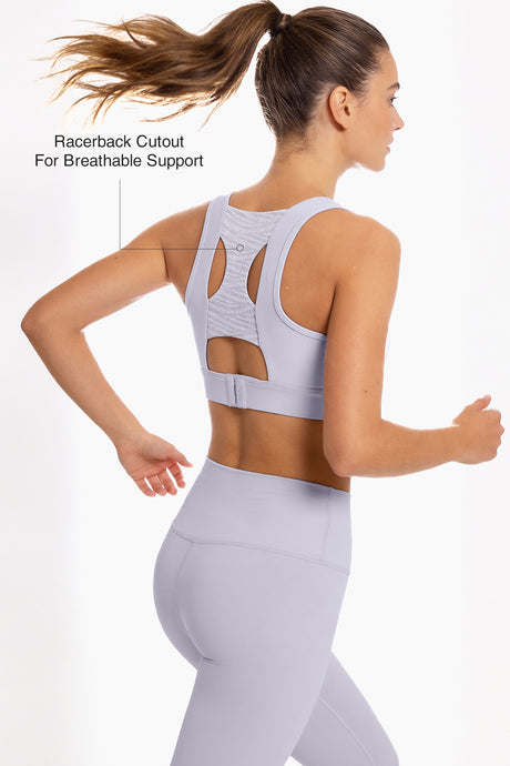 Power™ Racerback Breathable Full-Coverage Sports Bra | High-Impact Support for Running, Gym & Training - image 2