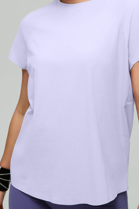 Anywhere™ Back Mesh Solid Color Comfortable T-shirt - image 23