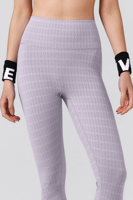 Power™ Jacquard Pattern No Front Seam High-Rise Running Leggings 25inches | Women's High Support Leggings - image 6