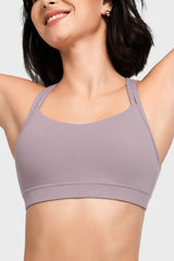 Shift™ Scoop Neckline Double Straps Padded Yoga Bra | Women's Light Support Sports Bra
