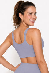 Reggiseno da corsa imbottito con spalline regolabili Power Zip | Reggiseno sportivo ad alto sostegno da donna