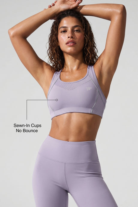 Sculpt™ Racerback Full-Coverage Breathable Sports Bra | High Support with Bounce Control & Mesh for Running, HIIT & Training - image 29