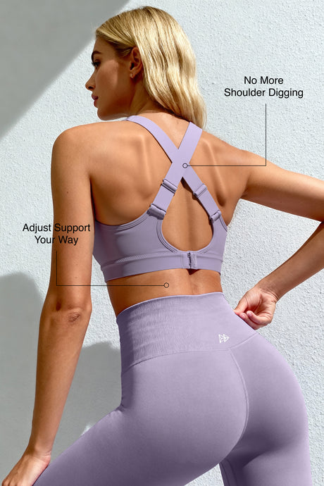 Power™ Adjustable Straps Cross-Back Sports Bra | High-Impact Bounce Control Without Flattening for Running, HIIT & Training - image 39