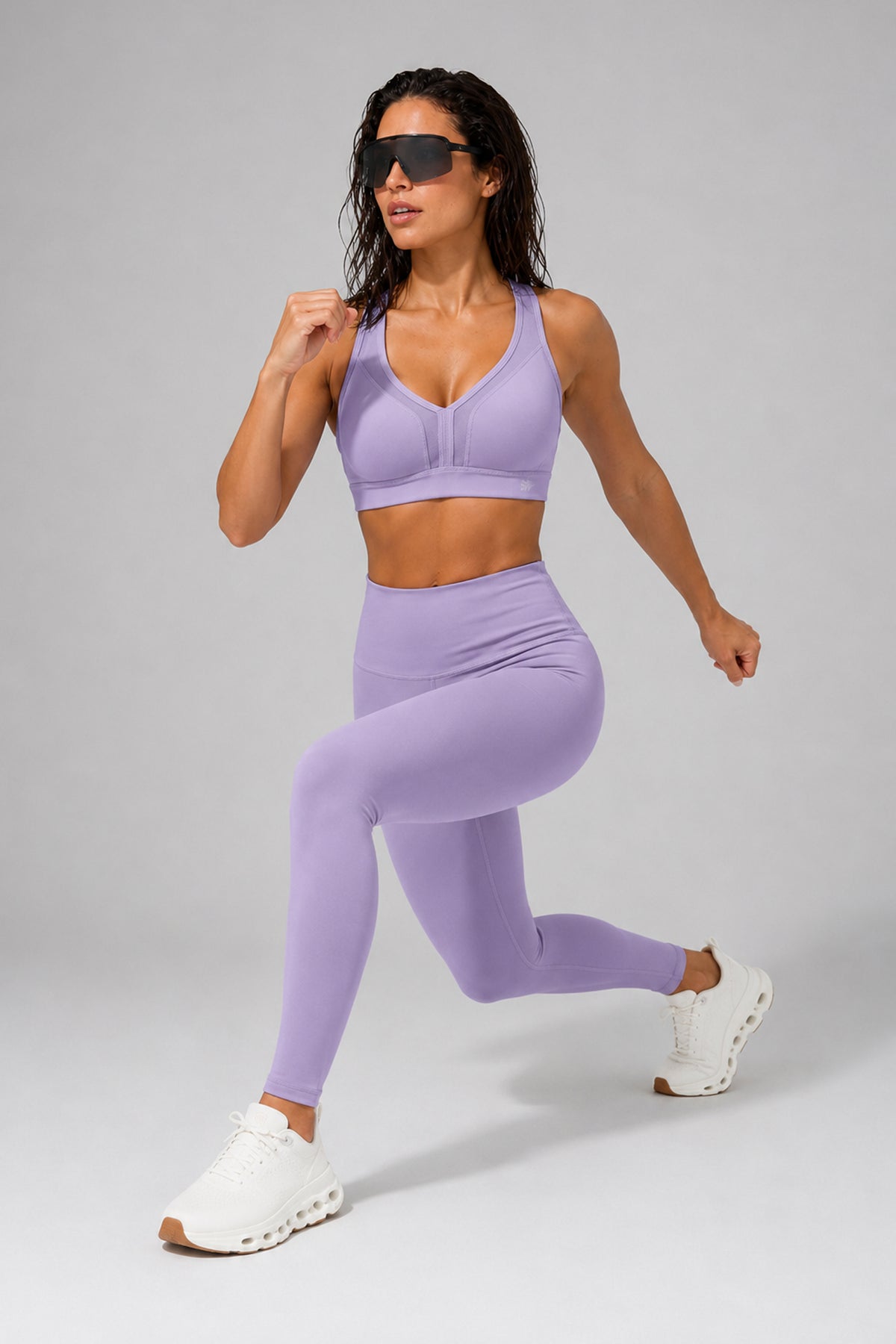 Echo löparleggings med hög midja 67 cm | Damleggings med högt stöd