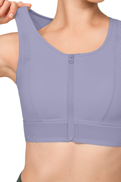 Echo™ Breathable Zip-Front Sustainable High-Support Bra | High-Impact Support Best For Running, HIIT & Training - image 11