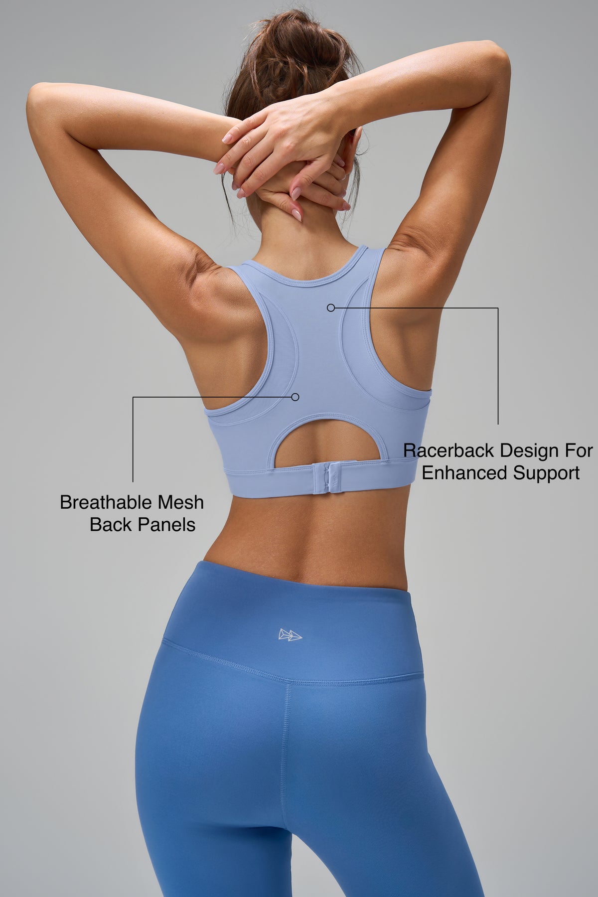 Sculpt™ Racerback Mesh Hook-Back Sports Bra | Women's High Support Sports Bra