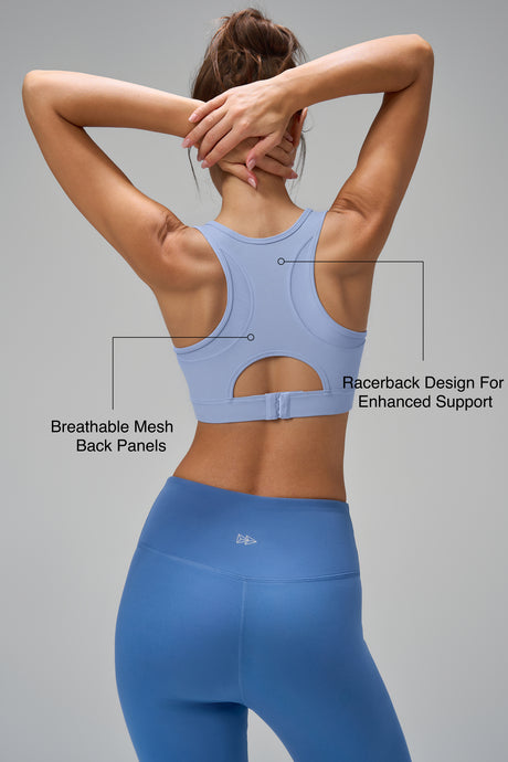 Sculpt™ Racerback Mesh Hook-Back Sports Bra | Women's High Support Sports Bra - image 2