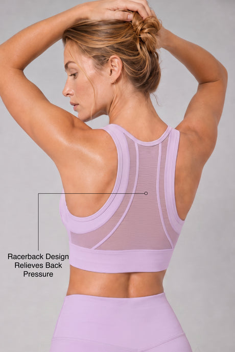 Sculpt™ Zip-Front Full-Back Mesh Racerback Sports Bra | High-Impact Support for Running, Gym & Training - image 14