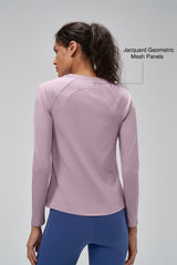Camiseta de manga larga de malla Anywhere Performance | Camiseta de manga larga para mujer
