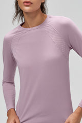 Camiseta de manga larga de malla Anywhere Performance | Camiseta de manga larga para mujer