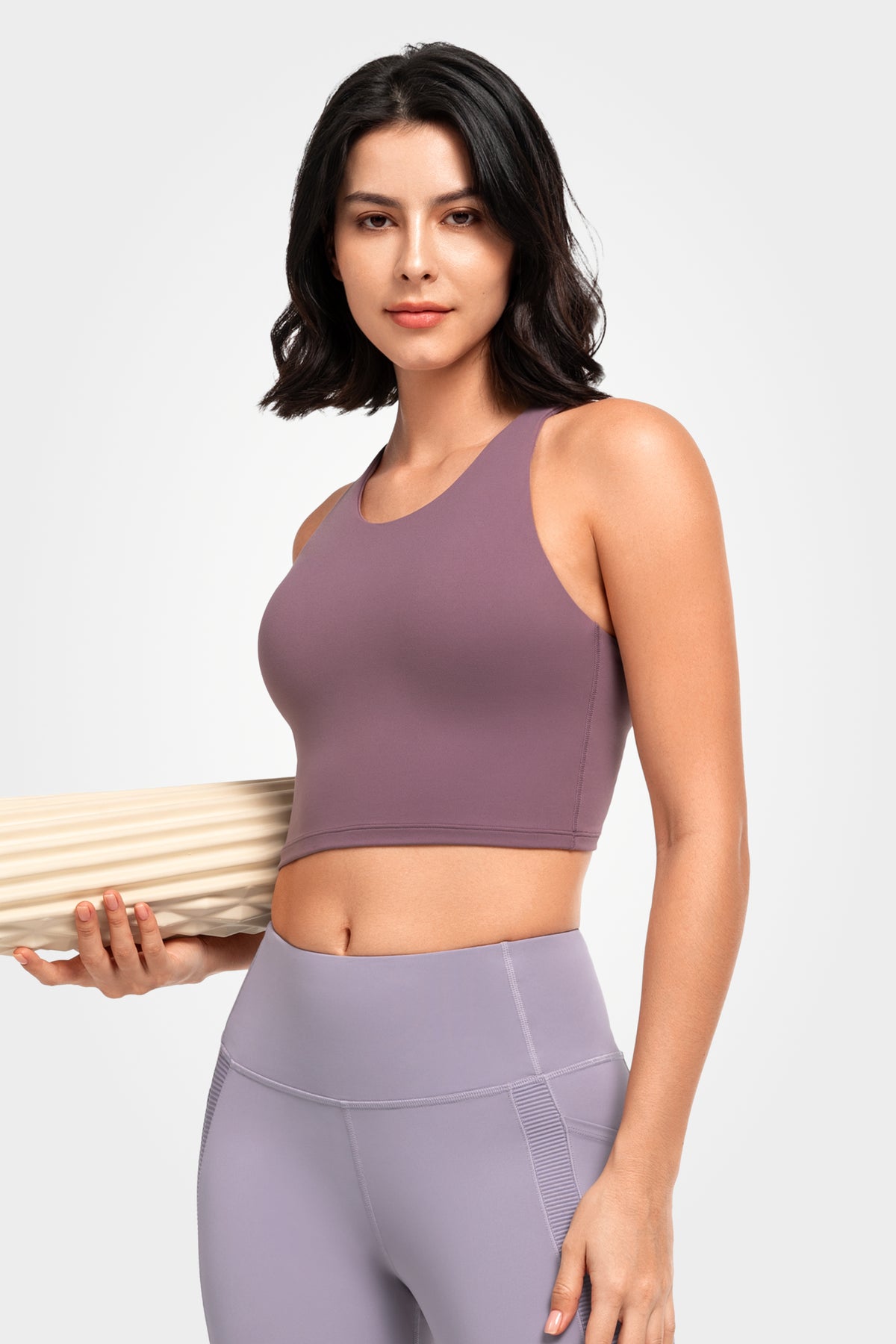 Shift™ Scoop Neckline  Strappy Padded Yoga Bra | Women's Light Support Sports Bra