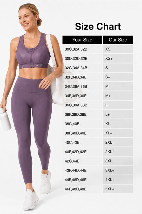 Power™ Zip Front Adjustable High Support Sports Bra | Women's High Support Sports Bra - image 4