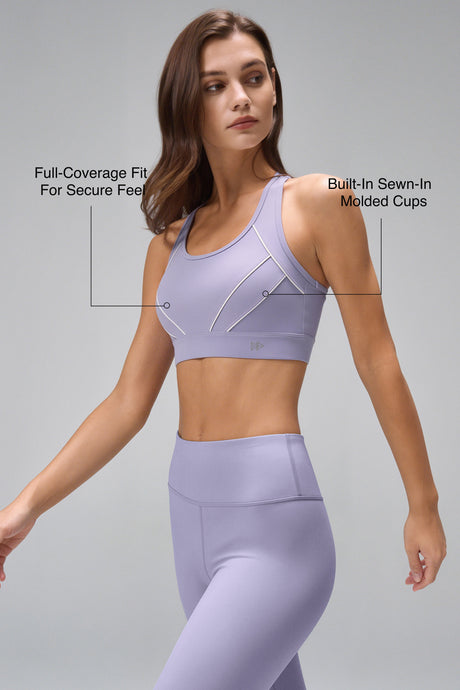Sculpt™ Racerback Mesh Hook-Back Sports Bra | Women's High Support Sports Bra - image 15