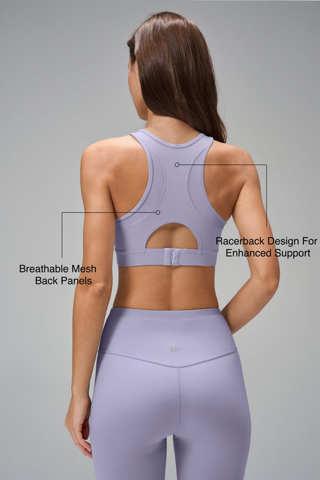Sculpt™ Racerback Mesh Hook-Back Sports Bra | Women's High Support Sports Bra - image 14