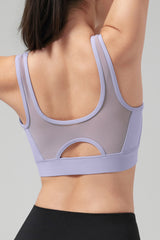 Reggiseno sportivo Power Front Sheer Mesh H-Back | Reggiseno sportivo ad alto sostegno da donna