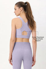 Shift™ Racerback Airflow Full-Coverage Sports Bra | Medium Support for Yoga & HIIT