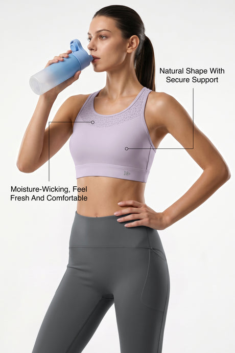 Shift™ Breathable Crossback Light Support Sports Bra | Women's Light Support Sports Bra Best For Yoga, HIIT - image 15