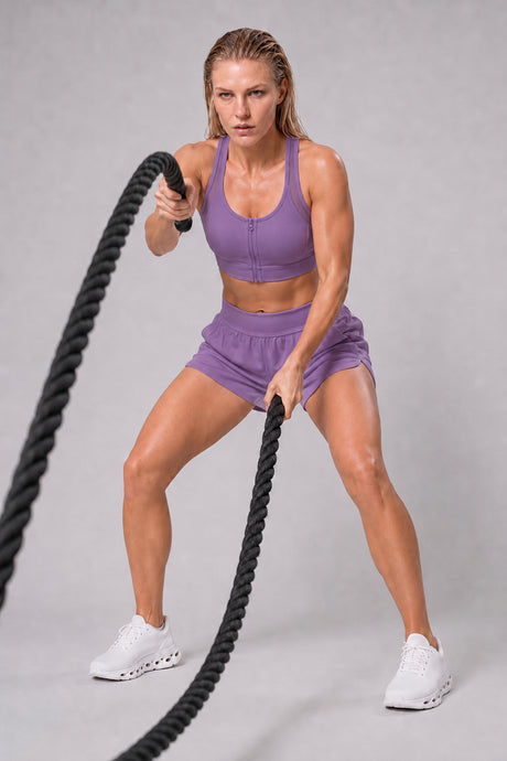 Power™ Zip-Front Mesh T-Back Sports Bra | High-Impact Support for Running & HIIT - image 24