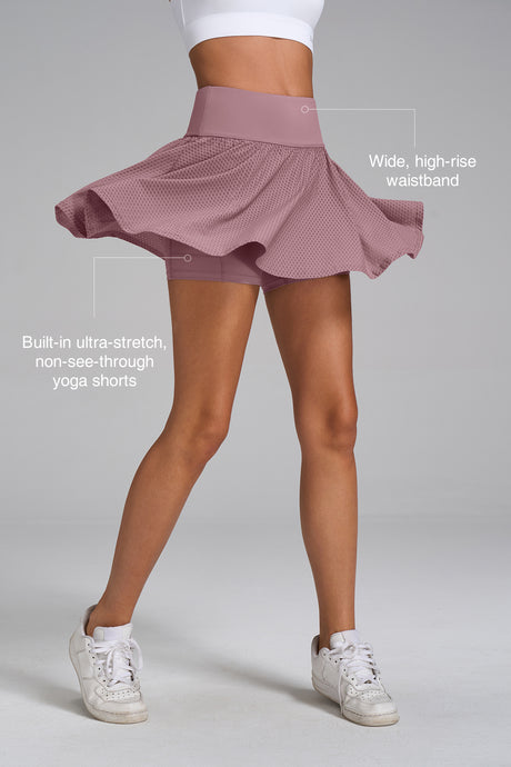 Sculpt™ Breathable Mesh-Lined Pleated Tennis Skirt | Women's Sports Skirt - image 2
