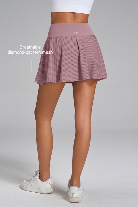 Sculpt™ Breathable Mesh-Lined Pleated Tennis Skirt | Women's Sports Skirt - image 3
