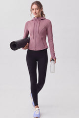 Chaqueta de forro polar elástico impermeable con cremallera completa Shift | Chaqueta deportiva para mujer
