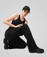 Shift™ Letter Print Fleece Lined Wide Leg Pants 27"| Women's Sports Pants