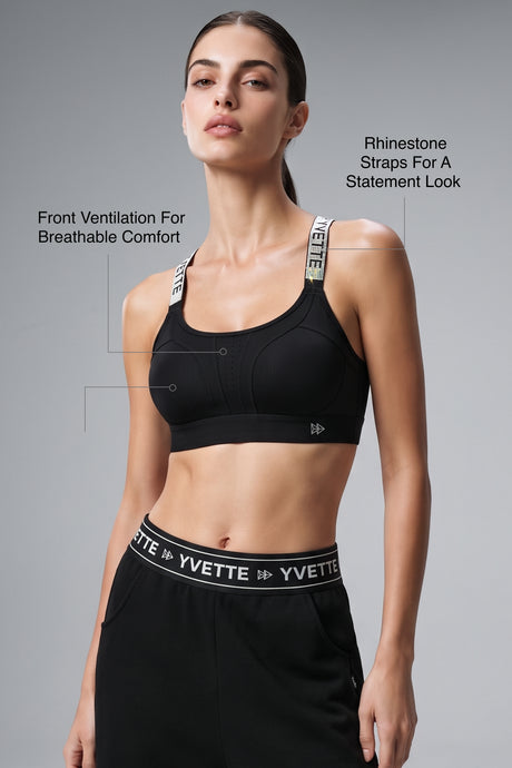 Power™ Adjustable Crisscross Padded Running Bra | Women's High Support Sports Bra - image 75