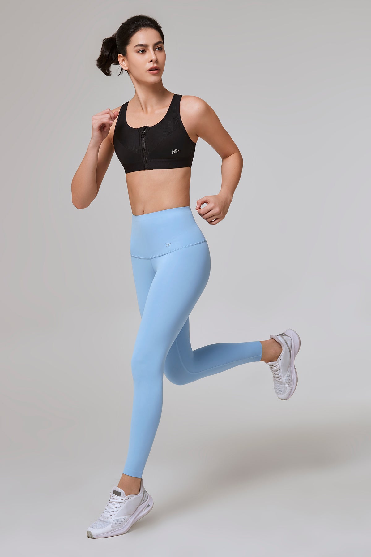 Zip-Front Unpadded High-Support Sports Bra | Women's High Support Sports Bra