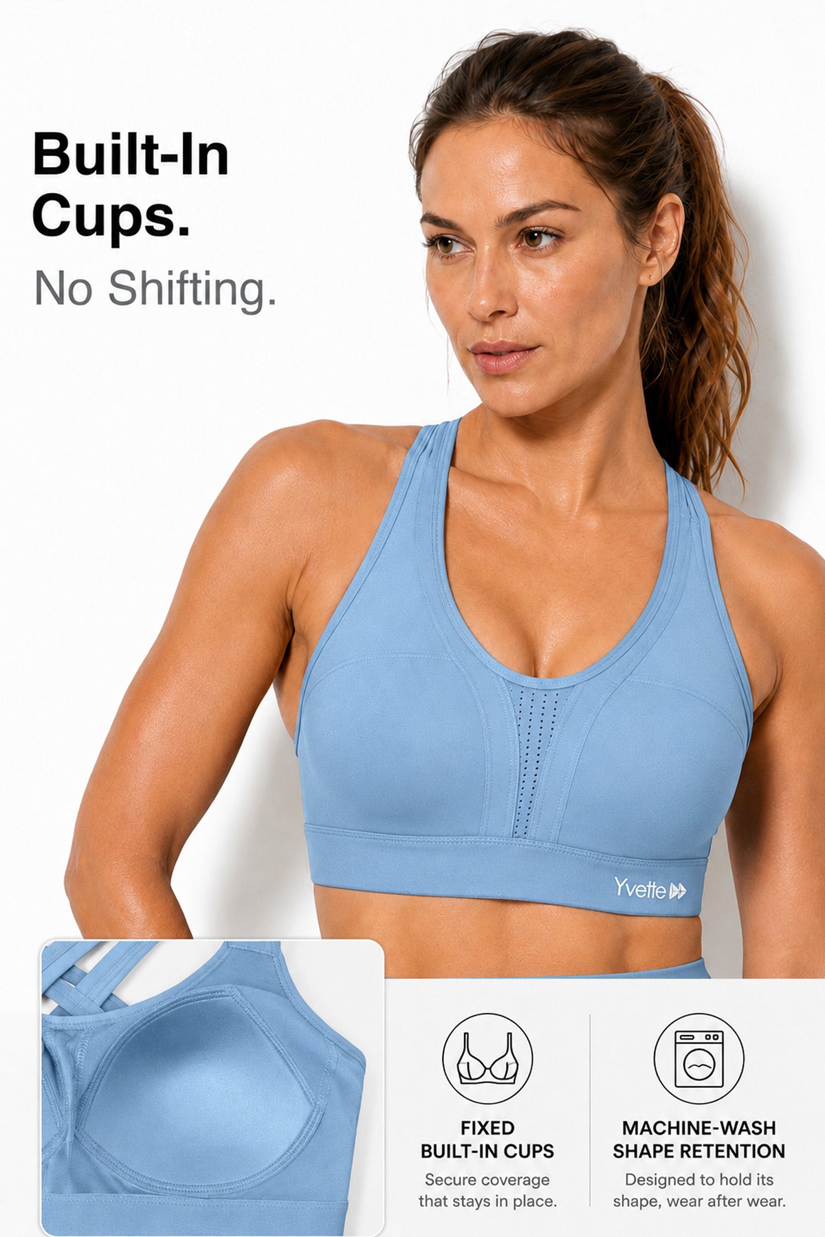 Power™ Cross-Back Breathable High Impact Running Bra | Women's High Support Sports Bra