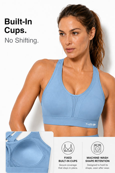 Power™ Cross-Back Breathable High Impact Running Bra | Women's High Support Sports Bra - image 2