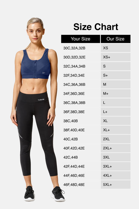 Zip-Front Unpadded High-Support Sports Bra | Women's High Support Sports Bra - image 22