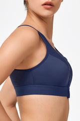 Zip-Front Unpadded High-Support Sports Bra | Women's High Support Sports Bra