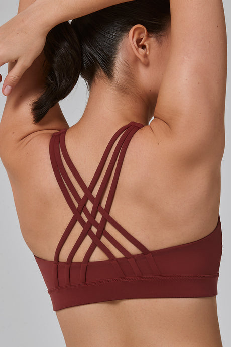 Power™ Zip Front Criss Cross High Support Running Bra | Women's High Support Sports Bra (Plus Size) - image 2