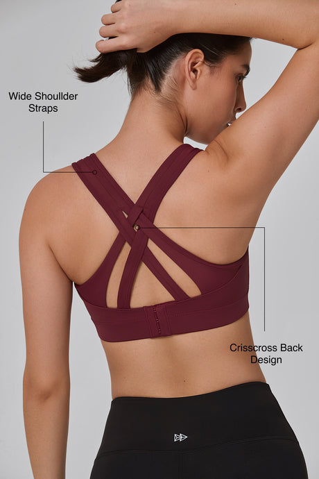 Power™ Cross Back Padded Running Bra | Women's High Support Sports Bra - image 32