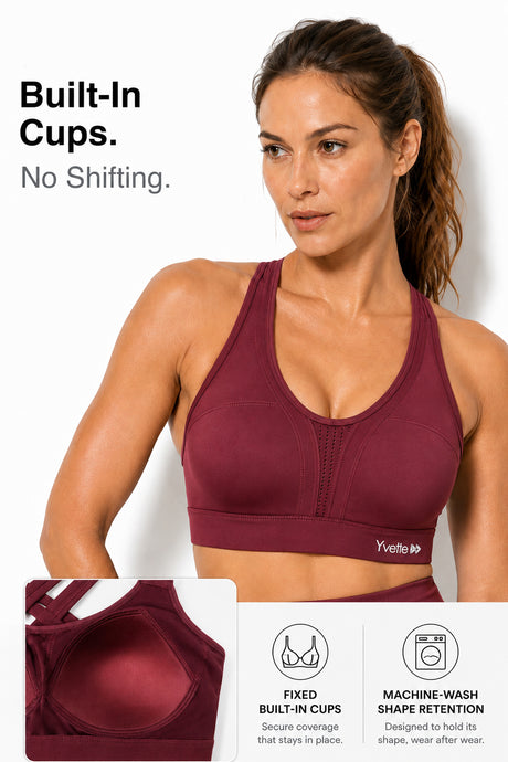 Power™ Cross-Back Breathable High Impact Running Bra | Women's High Support Sports Bra - image 2
