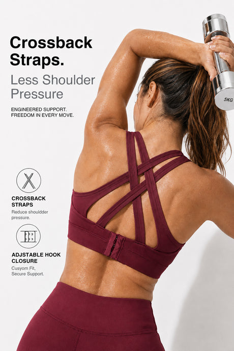 Power™ Cross-Back Breathable High Impact Running Bra | Women's High Support Sports Bra