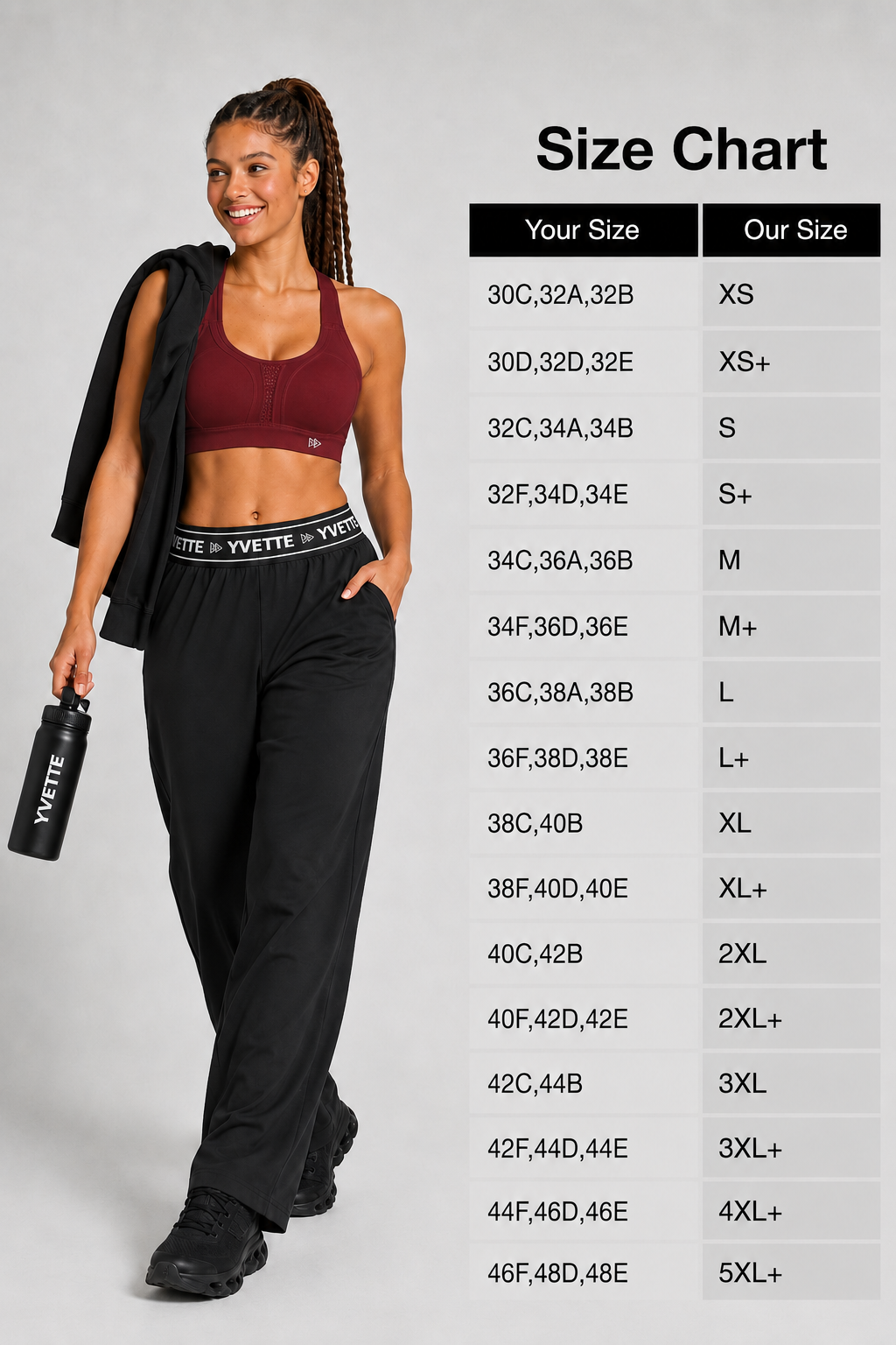 Power Adjustable Criss Cross gepolsterter Lauf-BH | Damen-Sport-BH mit starkem Halt