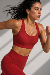 Sujetador deportivo acolchado Power Adjustable Enhance | Sujetador deportivo de sujeción media para mujer