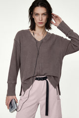 Anywhere™ V-Neck Stretch Relaxed-Fit Sweatshirt | Women's Sports Sweatshirt