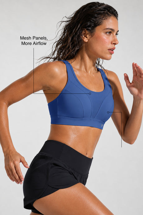 Shift™ Breathable Adjustable Support Padded Bra | Women's Medium Support Sports Bra - image 3