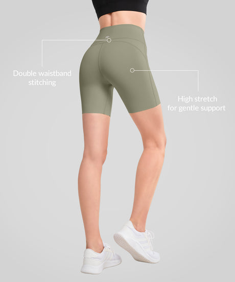 Shift™ Stretchy Soft Double Seam Shorts 8"| Women's High Support Running Shorts - image 2