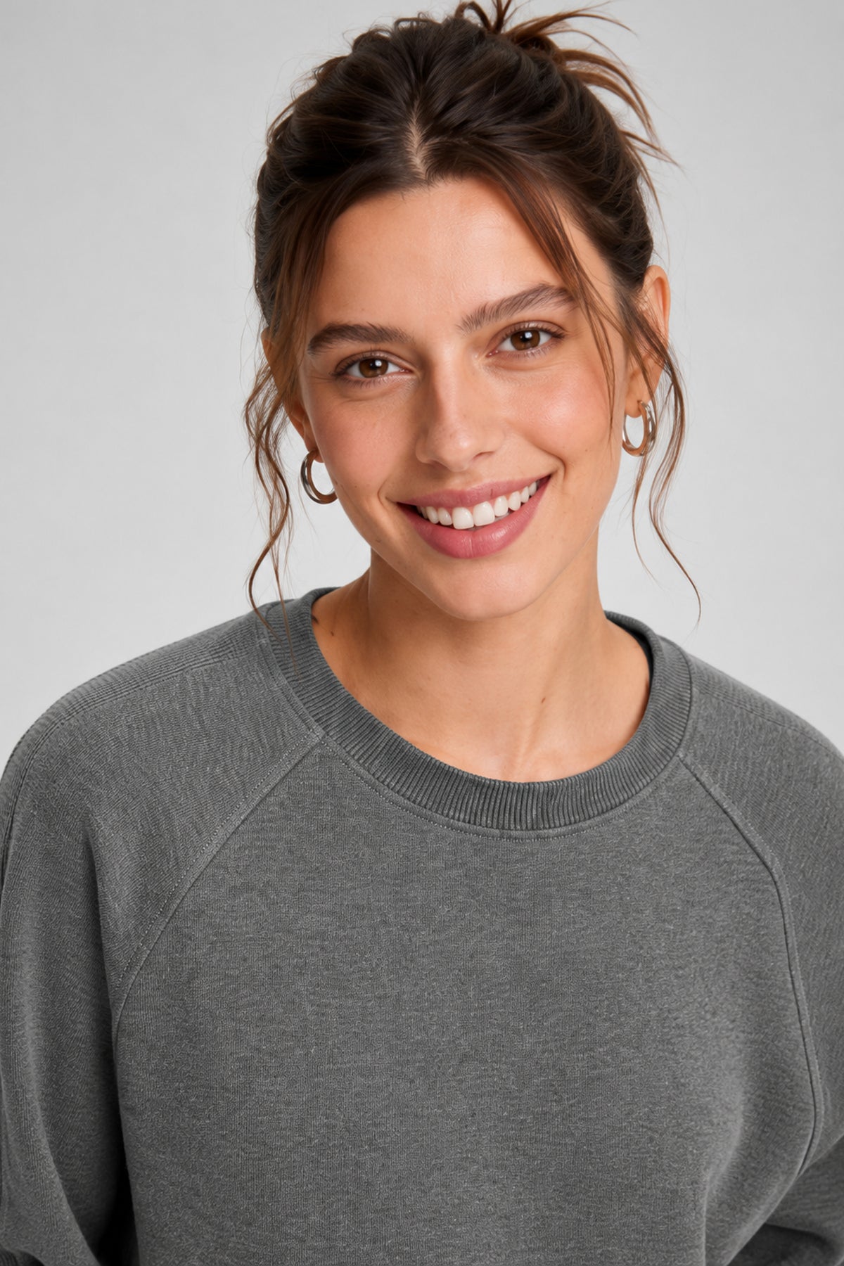 Anywhere™ Cropped Stretch Sweatshirt With Relax Fit | Women's Sports Sweatshirt
