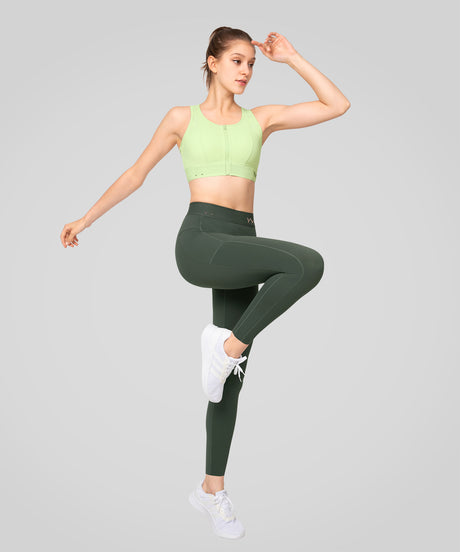 Power™ High Waist Logo Pockets Lined Running Leggings 24'' | Women's High Support Leggings - image 4