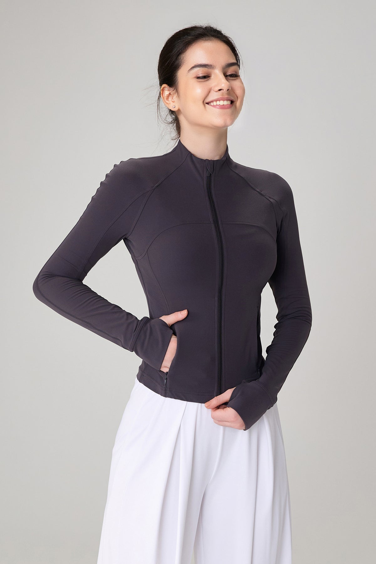 Anywhere Slim-Fit-Aktivjacke mit Mesh-Rückenteil | Damen-Sportjacke
