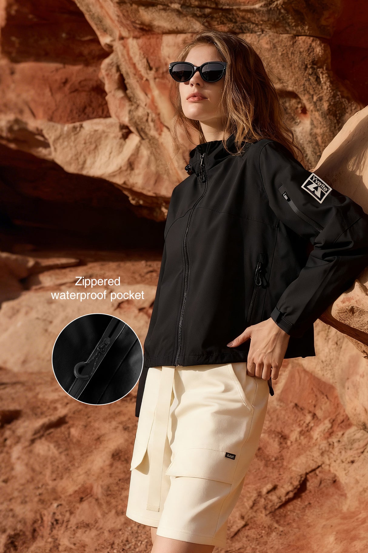 Giacca impermeabile antivento leggera e softshell Anywhere | Giacca sportiva da donna