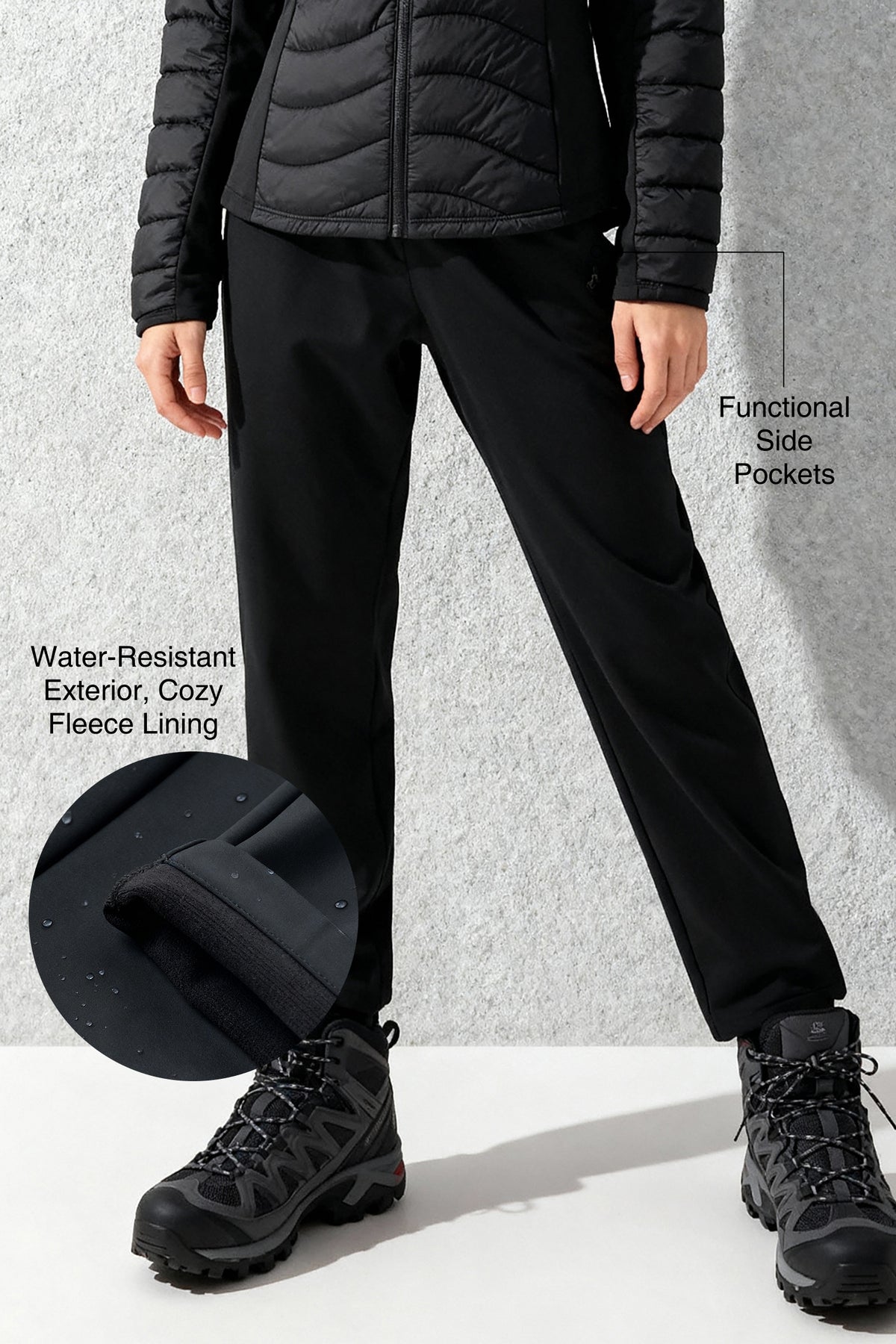 Anywhere™ Fleece-Lined Water-Resistant Pants 30 Inch | Women's Sports Pants