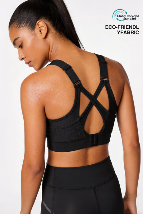 Power™ High Support Adjustable Cross Back Running Bra | Women's High Support Sports Bra