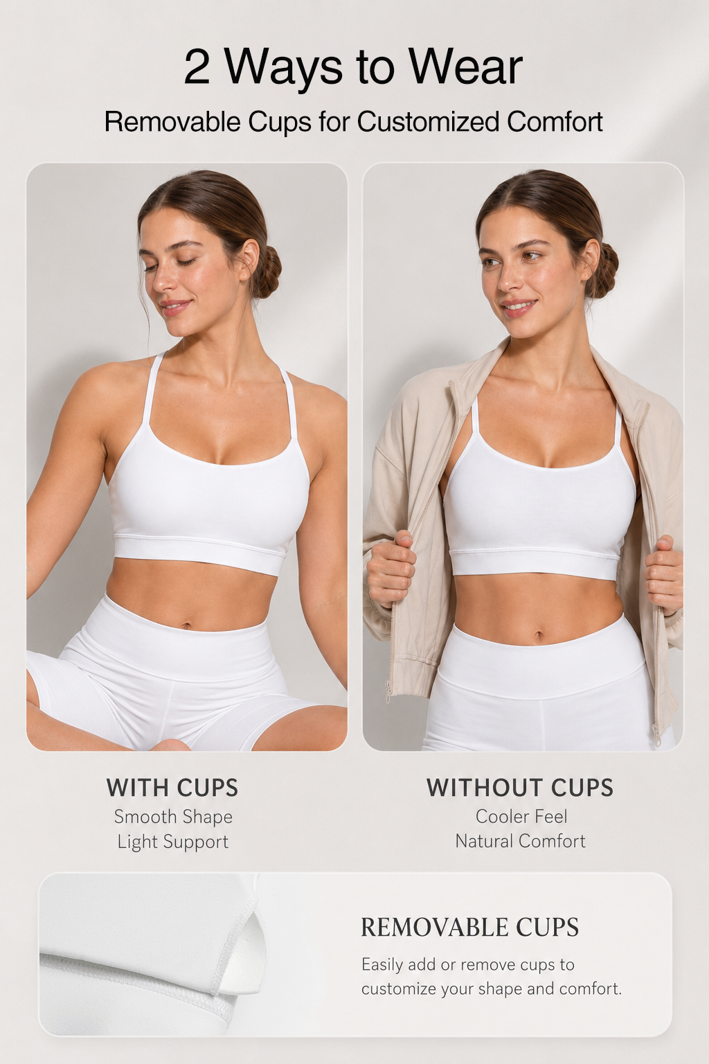 Anywhere™ Typical Y-Back Spaghetti Thin Straps Yoga Bra | Women's Low Support Sports Bra