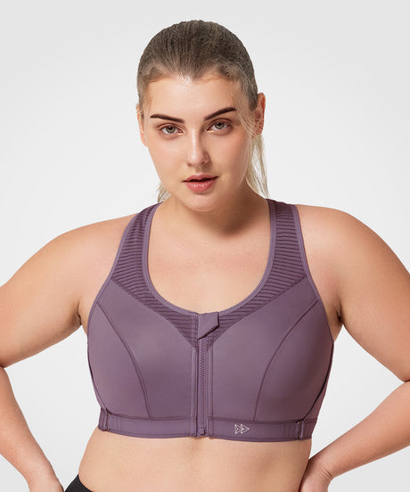 Power™ Zip Front Adjustable High Support Sports Bra | Women's High Support Sports Bra